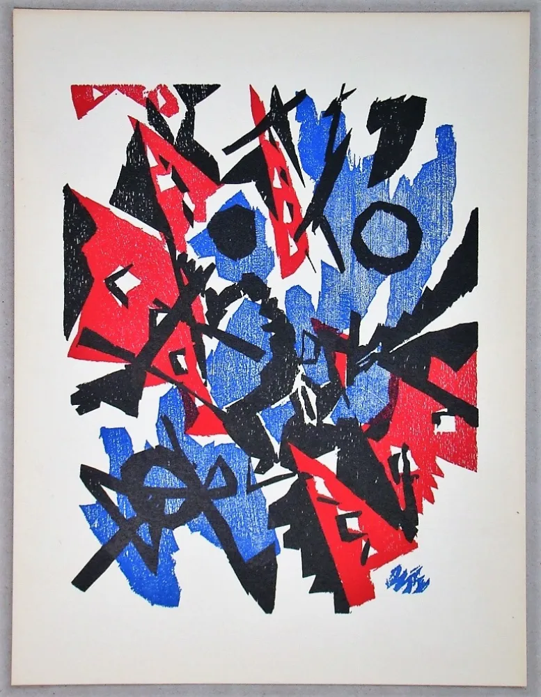 Holzschnitt Nay - Composition - 1953