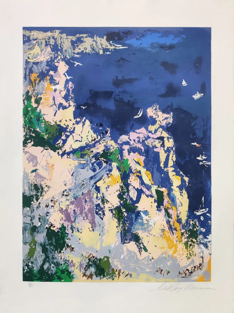 Holzschnitt Neiman - BIKES AND BOATS