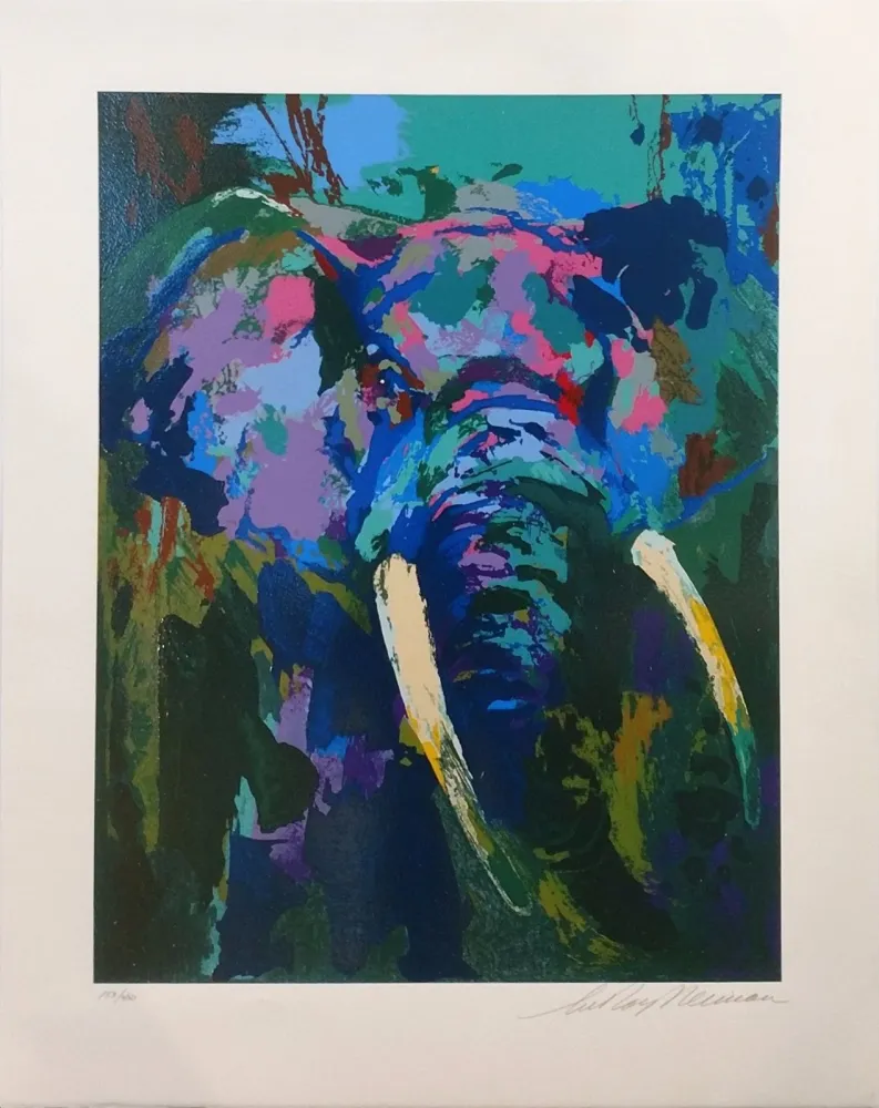 Siebdruck Neiman - PORTRAIT OF AN ELEPHANT