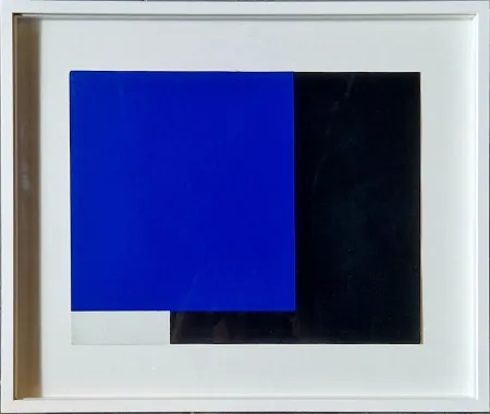 Siebdruck Nemours - Espace bleu