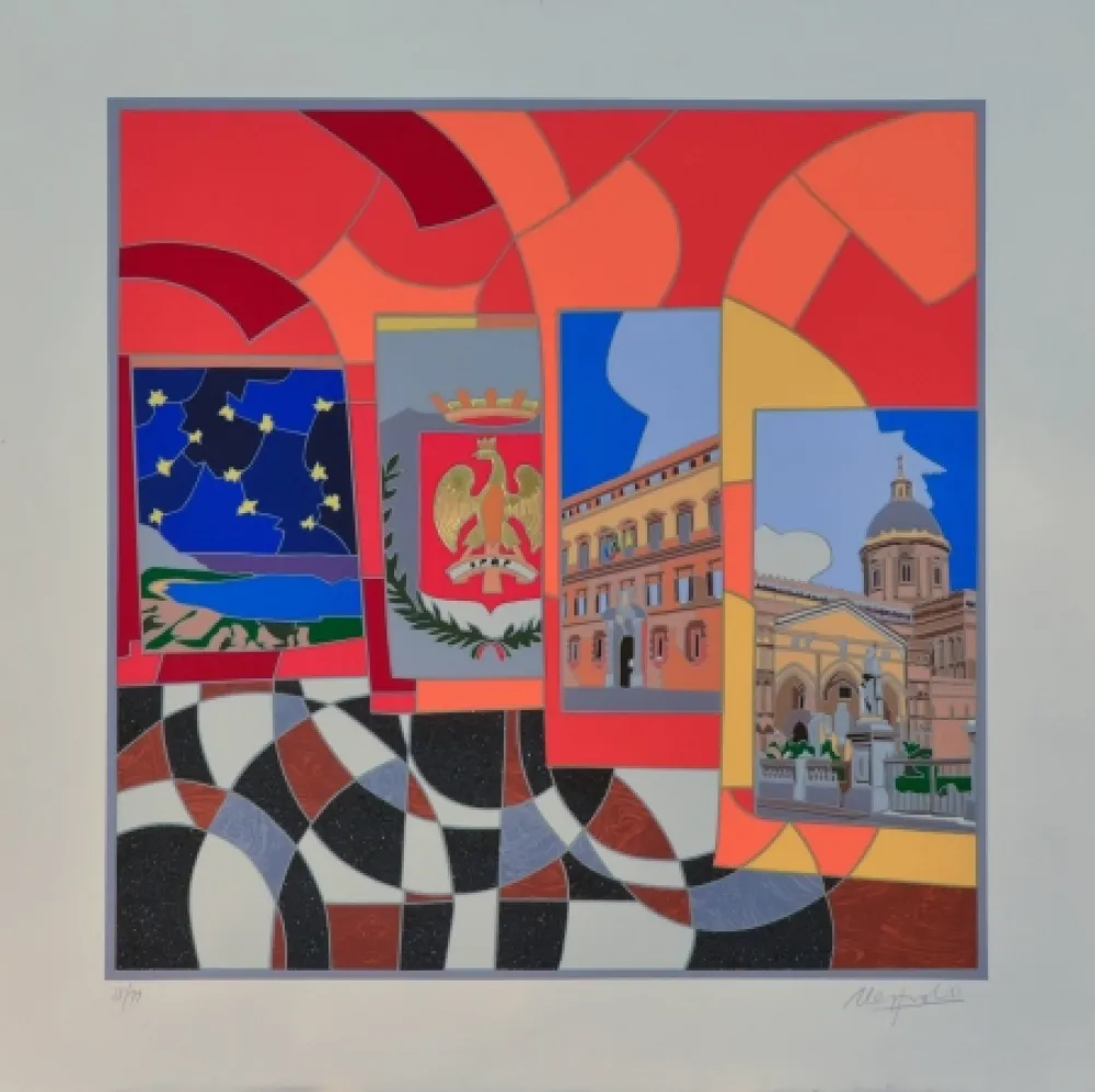 Siebdruck Nespolo - Palermo