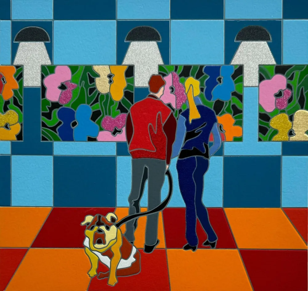 Siebdruck Nespolo - Pop walk