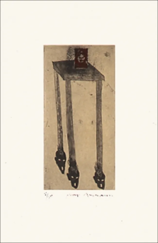 Radierung Neumann - The day before