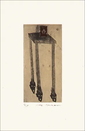 Radierung Neumann - The day before