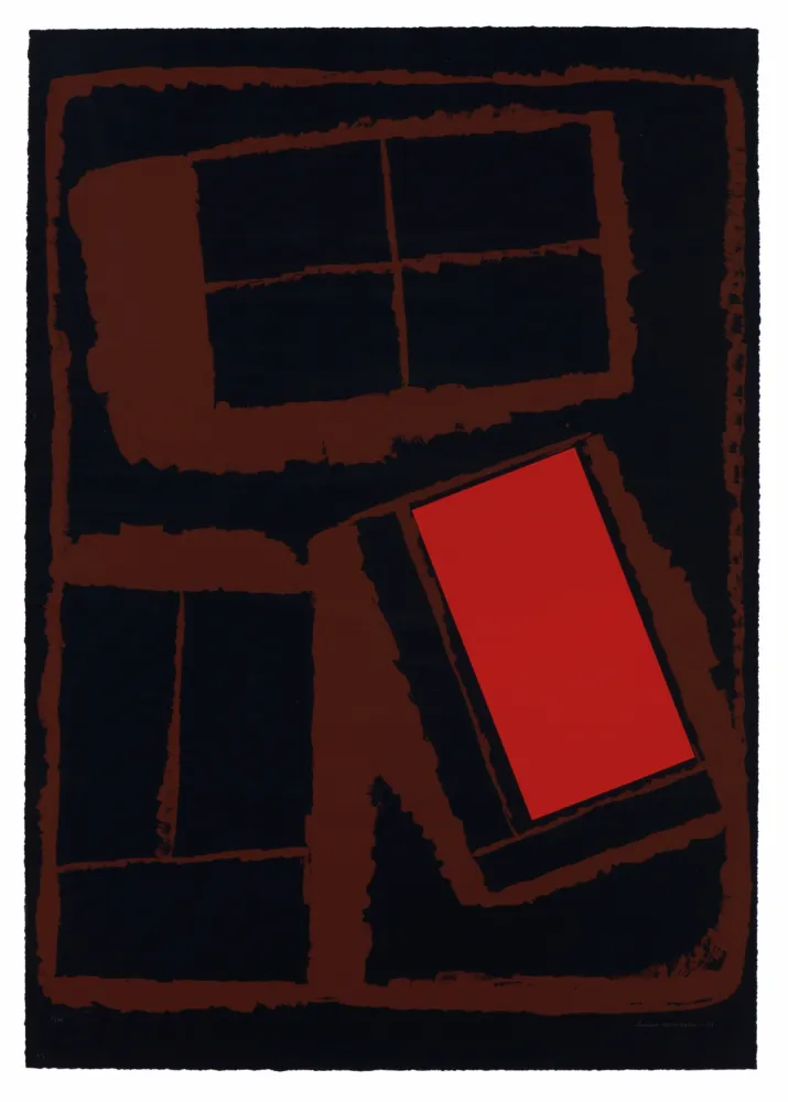 Siebdruck Nevelson - Untitled - hand-signed Silk-screen on hand-made paper 