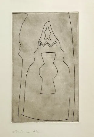 Radierung Nicholson - Curled Turkish form