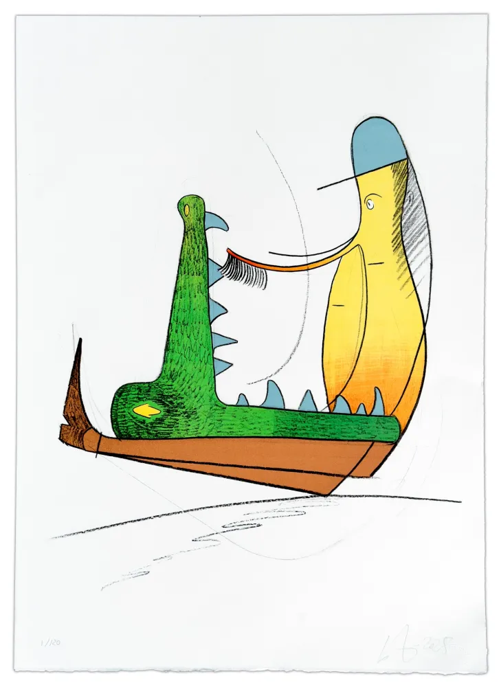 Lithographie Nørgard - Andrée