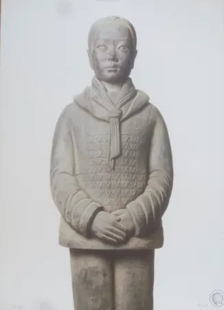 Lithographie Noury - Terracotta daughters # 4