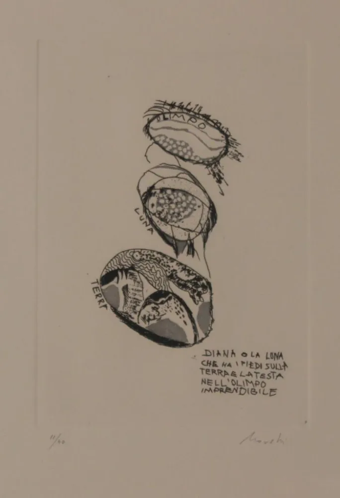 Lithographie Novelli - DAS BAD DER DIANA