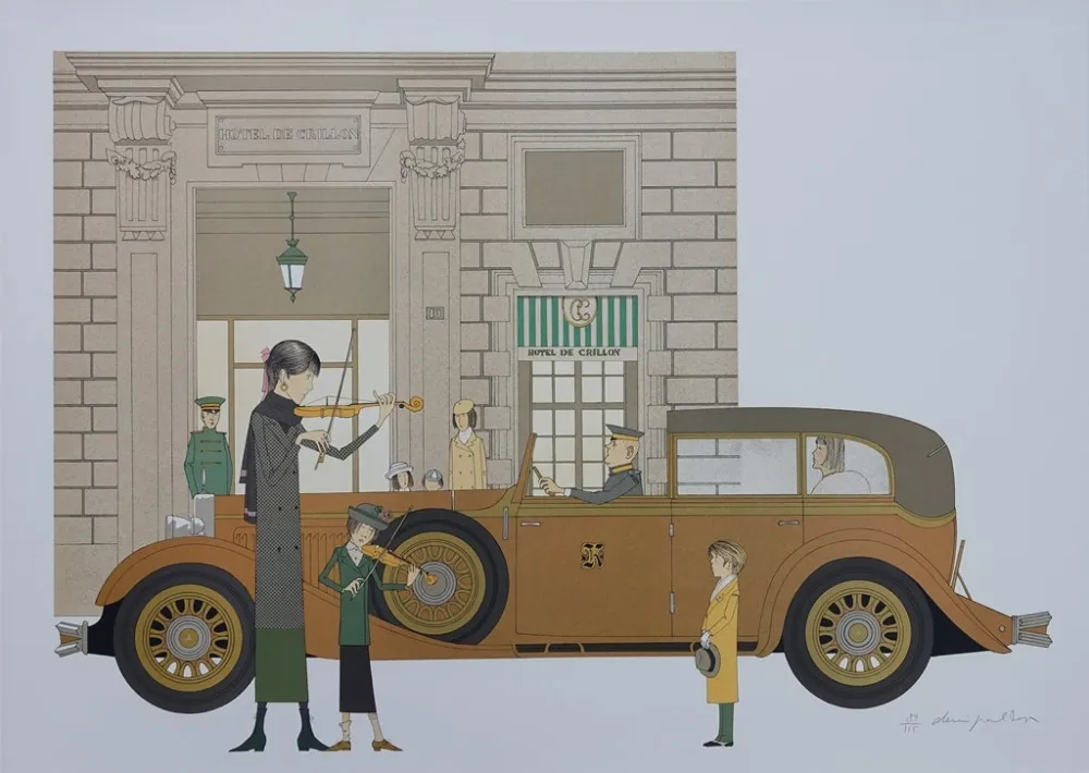 Lithographie Noyer - Hôtel de Crillon