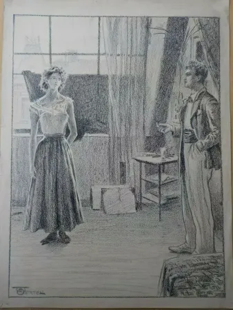 Keine Technische Oertel - Maler und Modell / Artist and Model