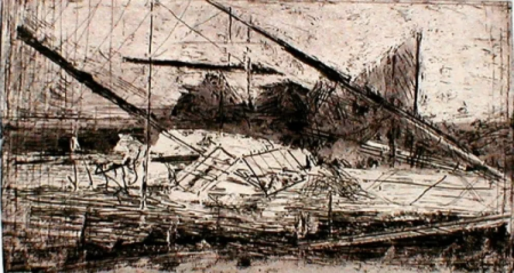 Radierung Oliveira - Emerson Site I