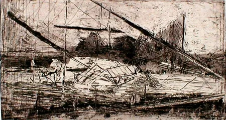 Radierung Oliveira - Emerson Site I