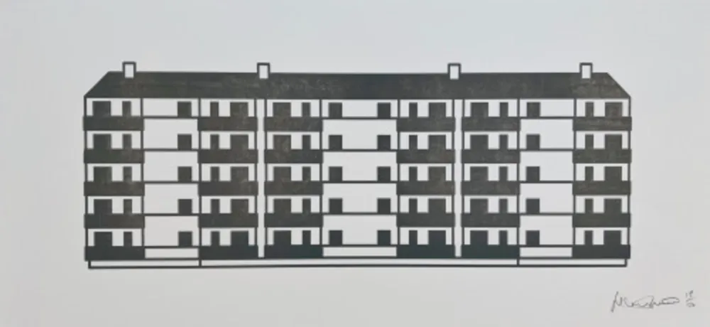 Holzschnitt Opie - Apartment 6