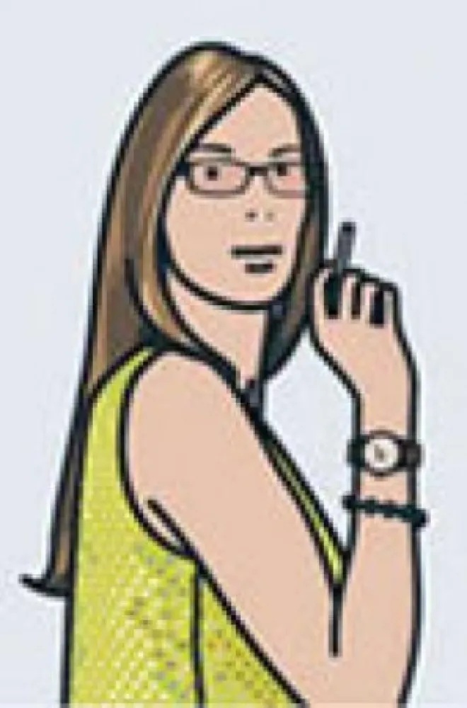 Siebdruck Opie - Ruth Smoking 2