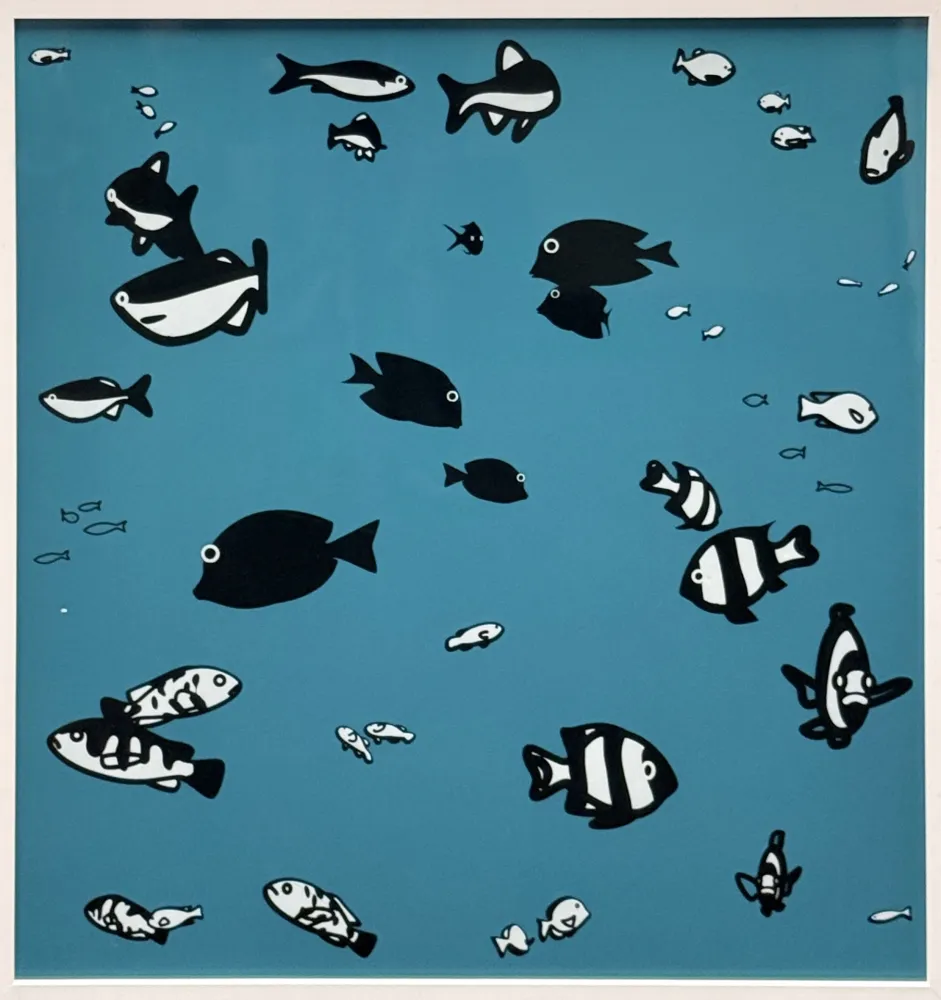 Siebdruck Opie - We swam amongst the fishes (version 4)