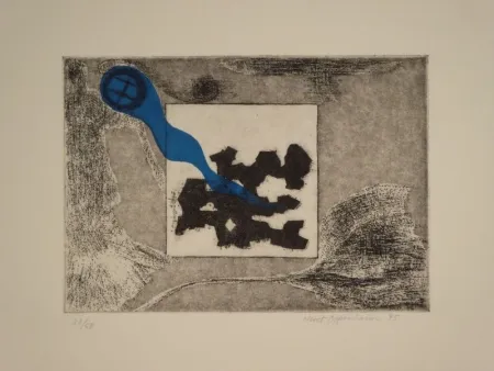 Radierung Oppenheim - Windhose