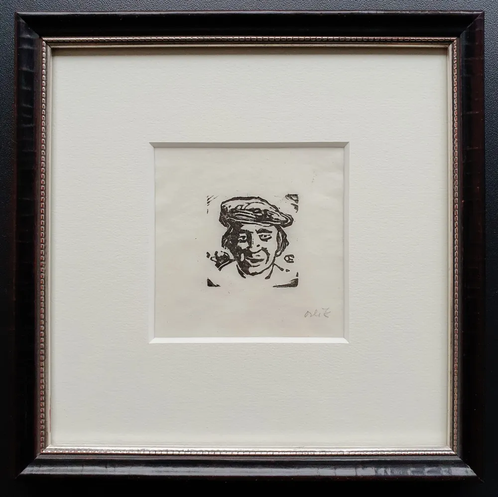 Holzschnitt Orlik - Kleiner Kopf