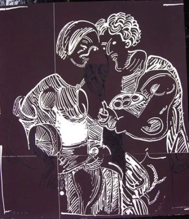 Radierung Ortega - AMOR CAMPESINO