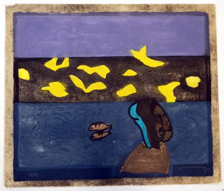 Linolschnitt Ortega - Paesaggio