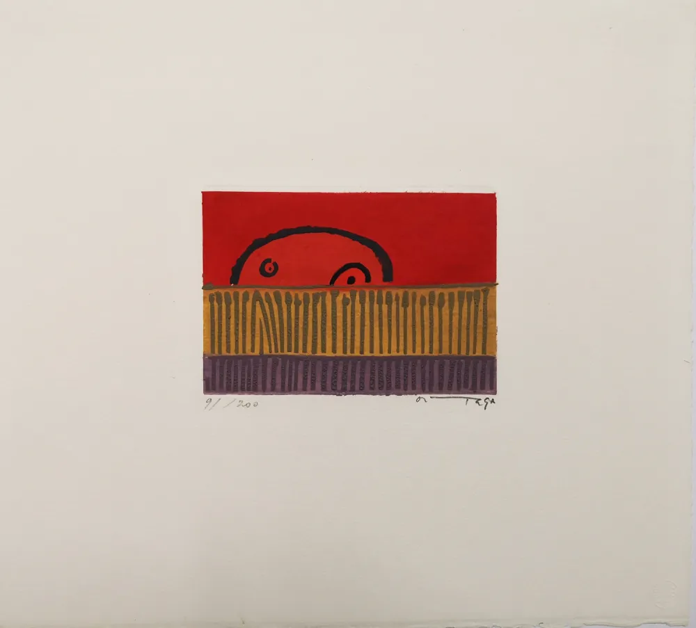 Radierung Ortega - Siepe