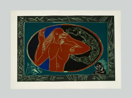 Linolschnitt Paladino - Elpodbomool