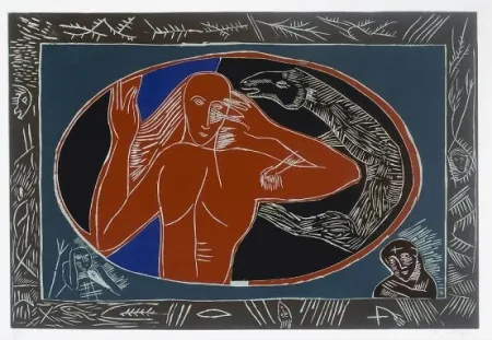 Linolschnitt Paladino - Elpodbomool