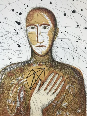 Radierung Und Aquatinta Paladino - Geometrico