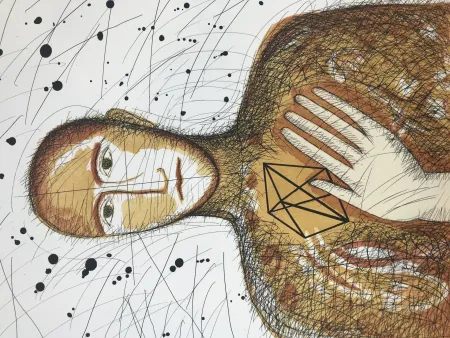 Radierung Und Aquatinta Paladino - Geometrico