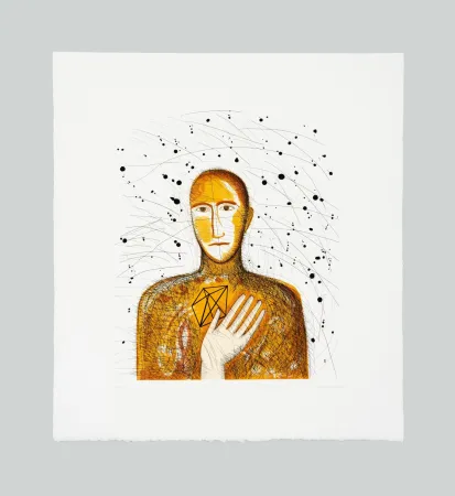 Radierung Und Aquatinta Paladino - Geometrico