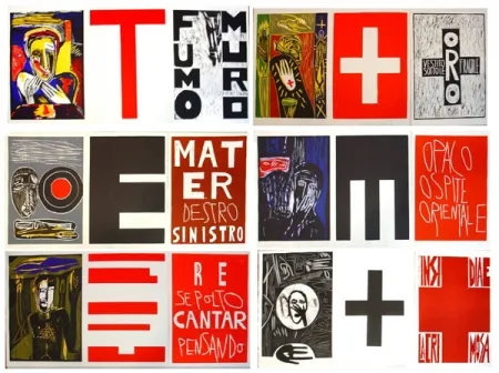 Holzschnitt Paladino - Lacrimose