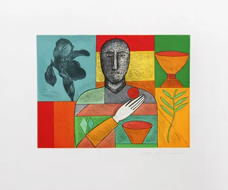 Radierung Und Aquatinta Paladino - Mathematico 4