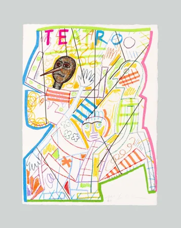 Siebdruck Paladino - Pinocchio