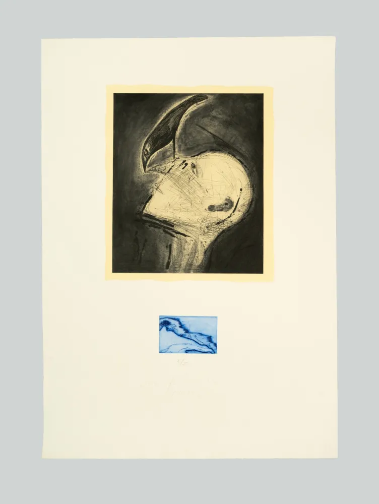 Radierung Und Aquatinta Paladino - Senza titolo