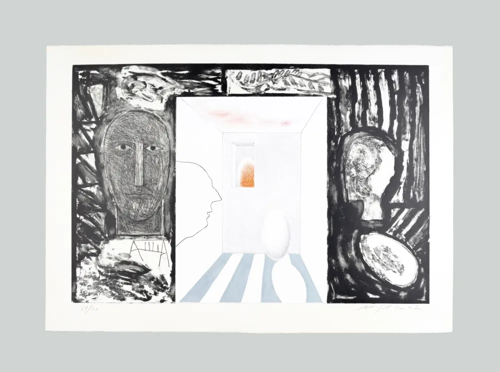 Lithographie Paladino - Senza titolo