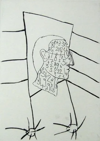 Kaltnadelradierung Paladino - Senza titolo