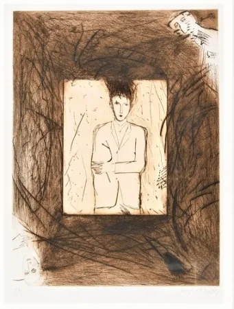 Radierung Und Aquatinta Paladino - Senza titolo