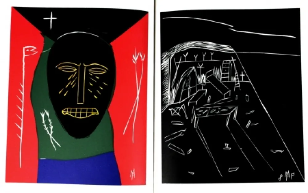 Linolschnitt Paladino - Tristes Tropiques