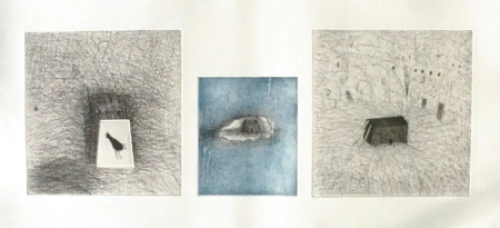 Radierung Und Aquatinta Paladino - Trittico