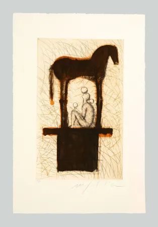 Aquatinta Paladino - Viaggio (I)