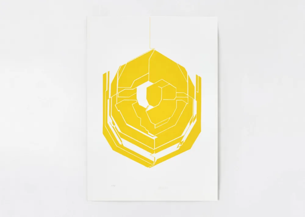 Lithographie Palazuelo - Emblema I (jaune)