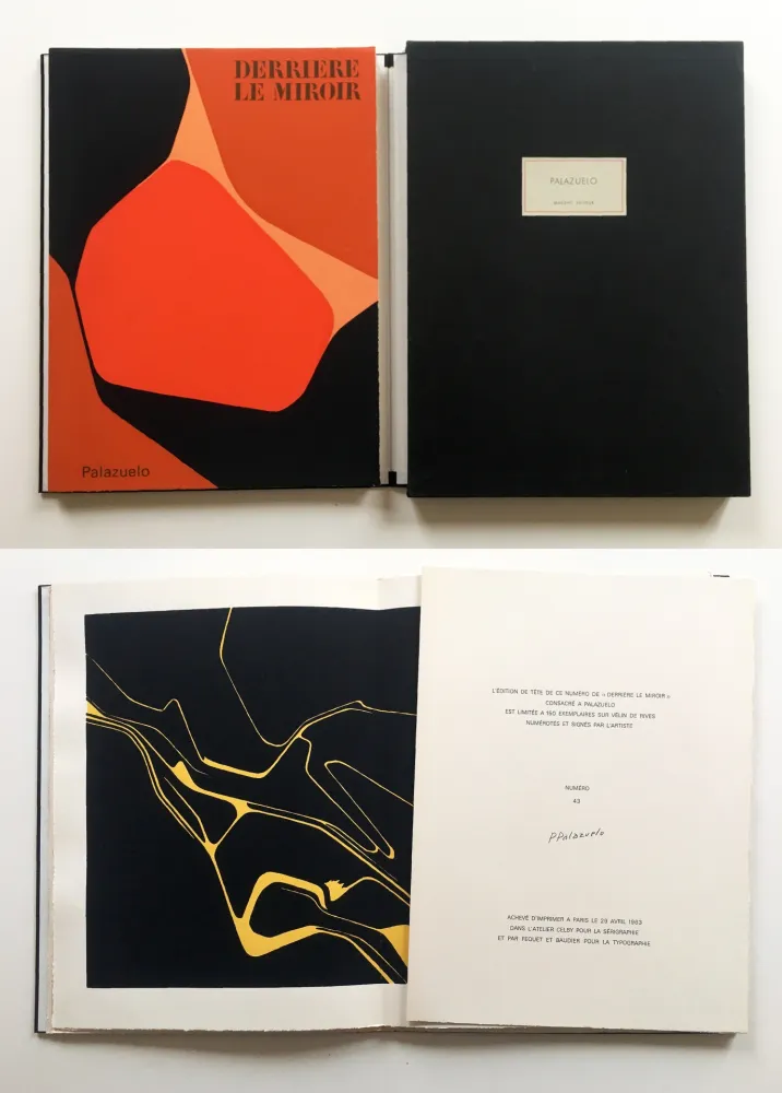 Illustriertes Buch Palazuelo - PALAZUELO. DERRIÈRE LE MIROIR n° 137. Avril 1963. TIRAGE DE LUXE SIGNÉ.