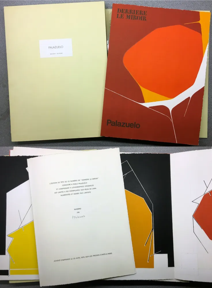 Illustriertes Buch Palazuelo - PALAZUELO. DERRIÈRE LE MIROIR N° 184. Mars 1970. TIRAGE DE LUXE SIGNÉ.