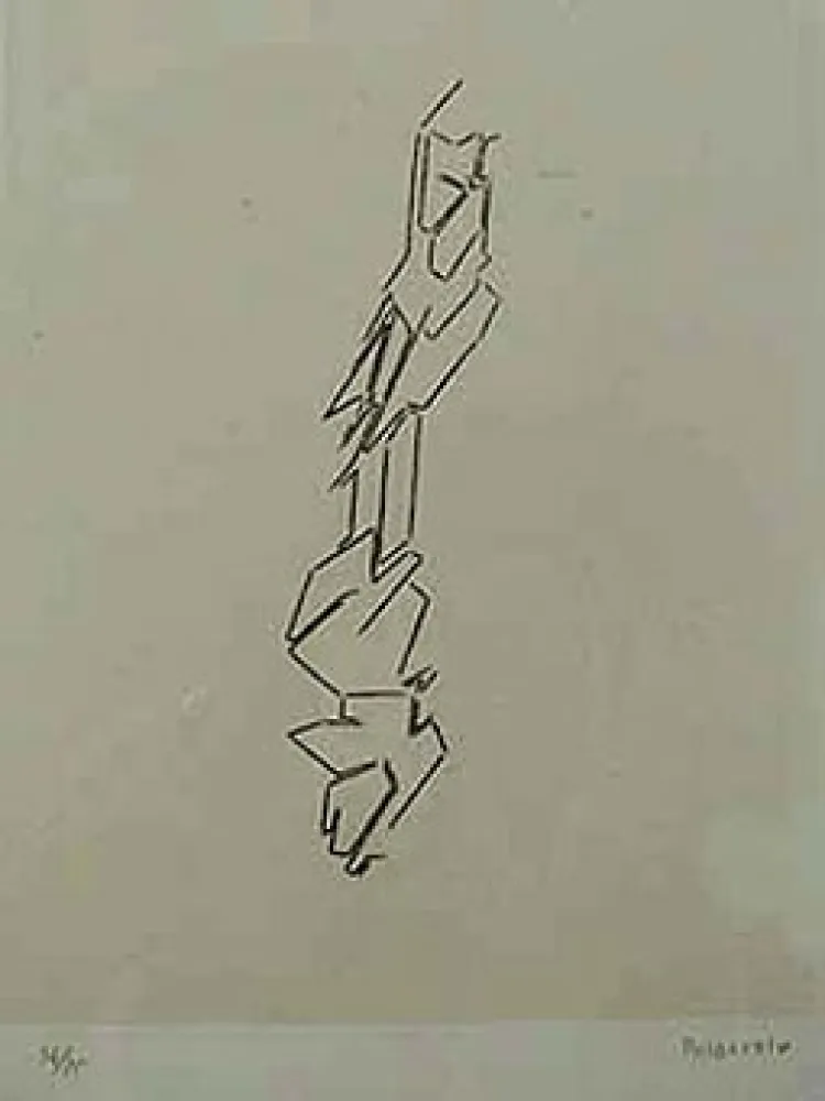 Radierung Und Aquatinta Palazuelo - SCRIPT III