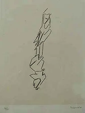 Radierung Und Aquatinta Palazuelo - SCRIPT III