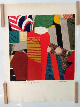 Linolschnitt Papart - 1972