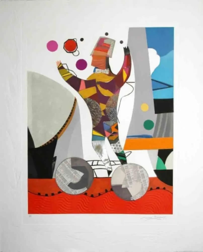 Aquatinta Papart - L'acrobate