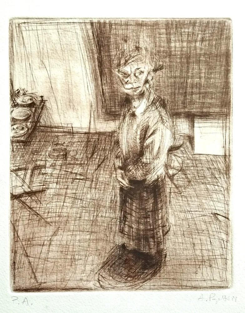 Radierung Papetti - Senza titolo