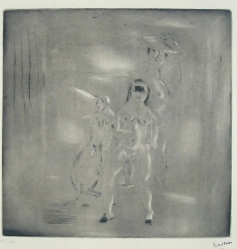 Kaltnadelradierung Pascin - Encore Salomé