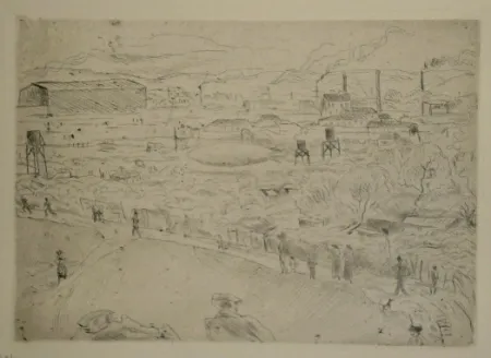 Kaltnadelradierung Pascin - Issy-les-Moulineaux